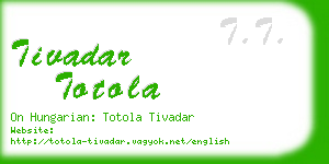 tivadar totola business card